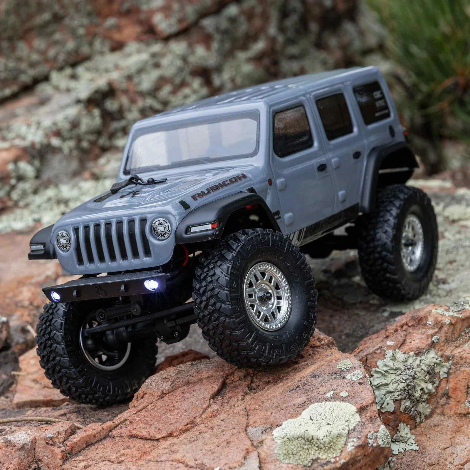1/24 SCX24 2019 Jeep Wrangler JLU CRC 4X4 RTR Brushed Rock Crawler (Battery & Charger Included), Gray