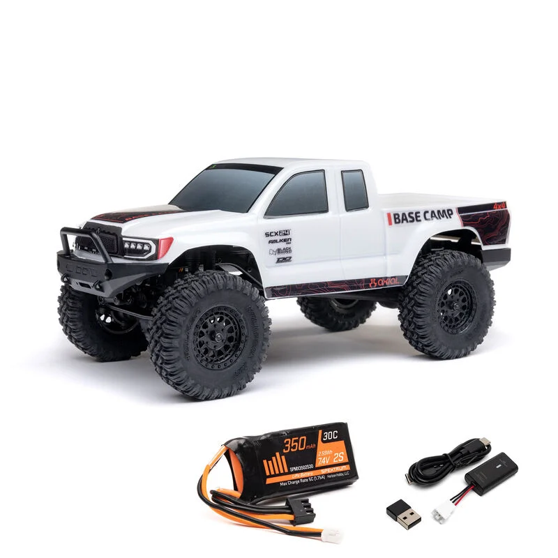 1/24 SCX24 Base Camp 4X4 RTR Brushed Rock Crawler (Battery & Charger Included) AXI-1219T1 AXI-1219T2