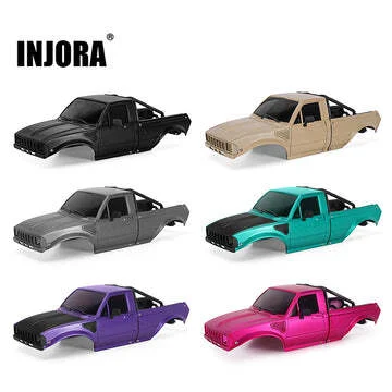 INJORA IR60-24 Purple Pickup Hard Body for 1/24 SCX24 C10 JLU Bronco Base Camp 4Runner Upgrade IR60-24