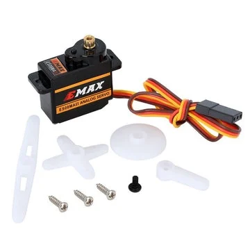 INJORA EMax ES08MA II 12g Analog Metal Gear Servo with Mount & Arm for Axial SCX24 AX24 ESO8MA