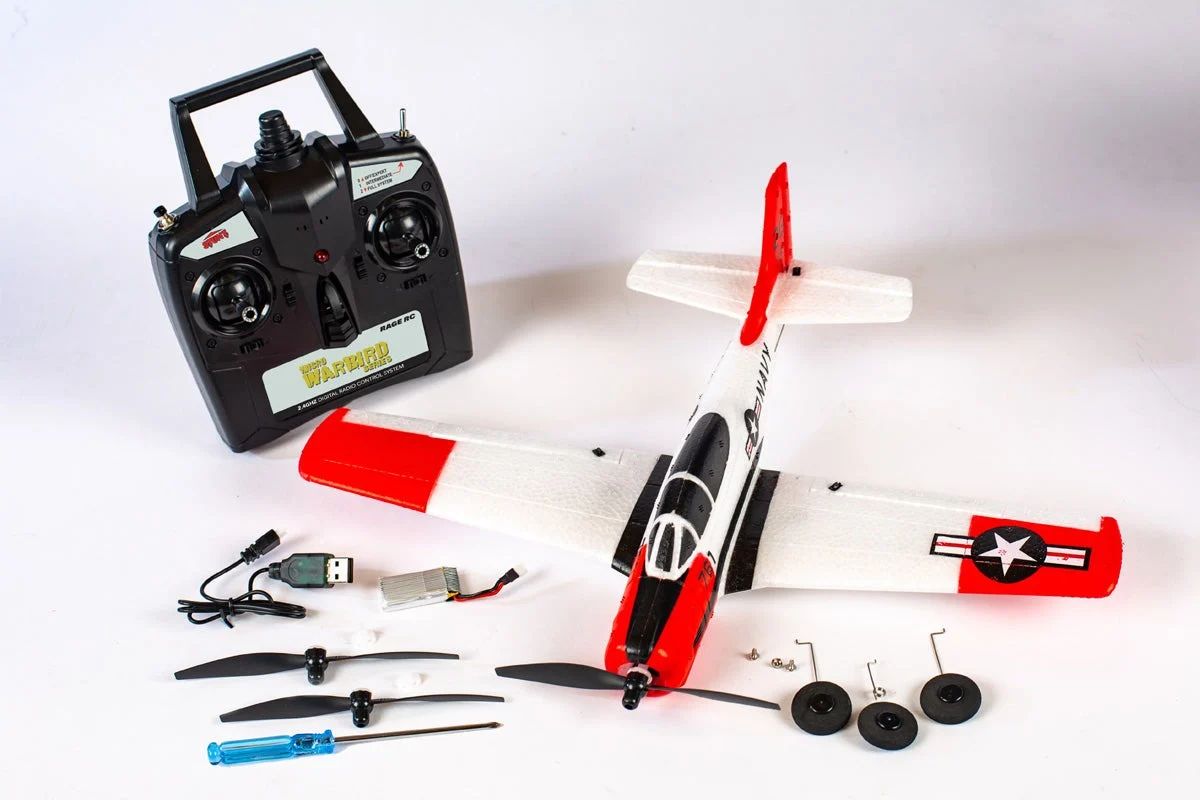 A1302 - T-28 Trojan Micro RTF Airplane w/PASS